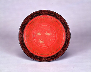 線のすさび松島図香盆