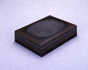 刀筆銀文叢竹の図硯箱