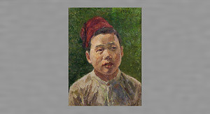 赤いトルコ帽の少年