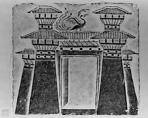 四川漢代画像磚拓本 鳳闕