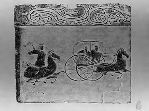 四川漢代画像磚拓本 軺車Ⅳ