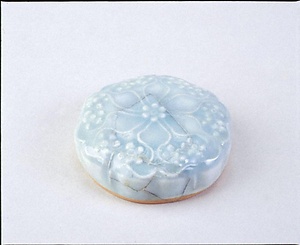 中国産陶磁器 青白磁合子蓋