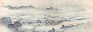 月下巨椋湖舟遊図