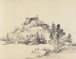 雑画巻　14）山水図