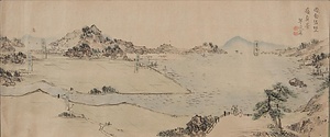〔上田琴風画周南佐埜嶺真景図〕