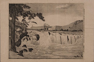 陸奥国石川郡大隈瀧芭蕉翁碑之図