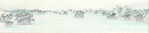 登々庵奥遊詩画巻　6）松島図
