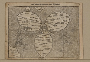 クローバー型世界地図