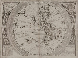 世界地図（西半球）