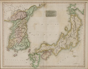 朝鮮と日本図
