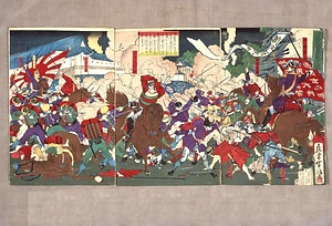 薩州鹿児嶋大進撃之図