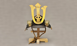 鉄錆地塗紺糸素掛威六十二間小星兜