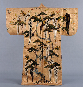 胴箔地松藤模様縫箔