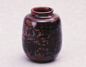 飴釉茶入