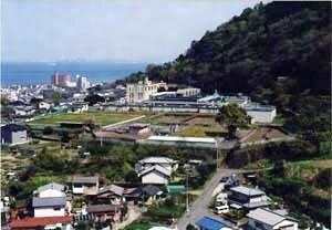 別府市朝見浄水場配水池