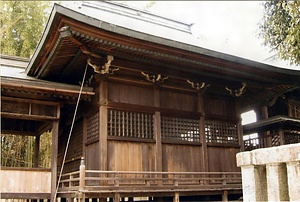 上の島神明神社幣殿