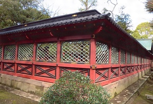 根津神社 透塀（唐門東方）