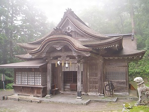 大神山神社奥宮 末社下山神社本殿・幣殿・拝殿