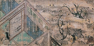 紙本著色寝覚物語絵巻