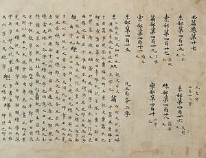 玉篇巻第廿七〈前半／〉