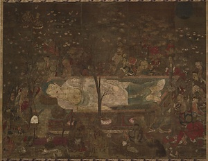 絹本著色仏涅槃図