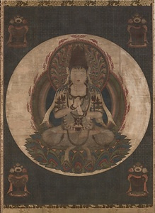 絹本著色一字金輪像