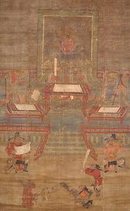 絹本著色閻魔王図