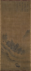 絹本墨画放犢図