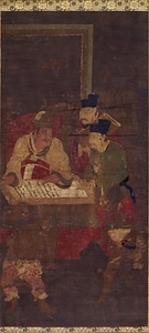 絹本著色十王図