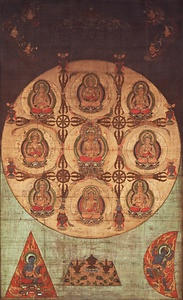 絹本著色尊勝曼荼羅図