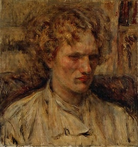 エロシェンコ像〈中村　彜筆　一九二〇年／油絵　麻布〉