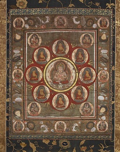 絹本著色阿弥陀曼荼羅図