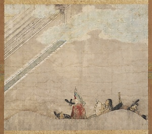 紙本著色狭衣物語絵巻断簡