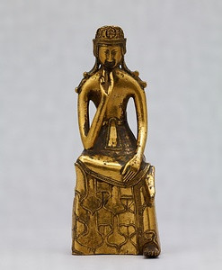 銅造菩薩半跏像（法隆寺献納）