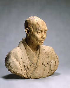 北条虎吉像〈荻原守衛作／石膏原型〉