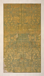 褥〈黄葡萄唐草文錦／〉