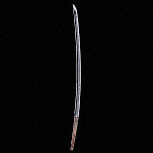 刀〈金象嵌銘備前国兼光（名物大兼光）／本阿弥（花押）〉