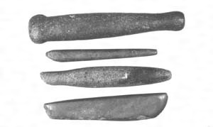 二木長嘯収集石器類