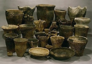 岐阜県中野山越遺跡出土品