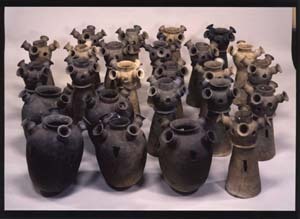 脚付子持壺形須恵器／子持壺形須恵器／鳥取県倉吉市三江上野遺跡出土