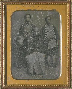 銀板写真（遠藤又左衛門と従者像）〈エリファレット・ブラウン・ジュニア撮影／一八五四年〉