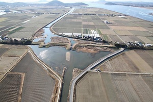 周防灘干拓遺跡<br />
　高泊開作浜五挺唐樋<br />
　名田島新開作南蛮樋