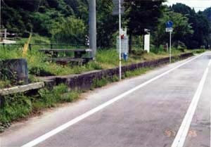 旧耶馬渓鉄道平田駅ホーム