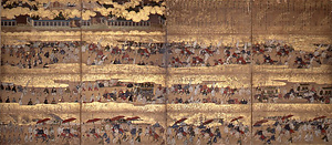 紙本著色東福門院入内図〈／四曲屏風〉