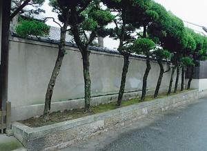 小西家住宅北築地塀