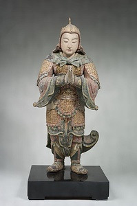 木造韋駄天立像／木造善財童子立像