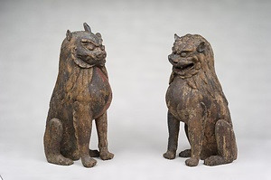 木造獅子狛犬