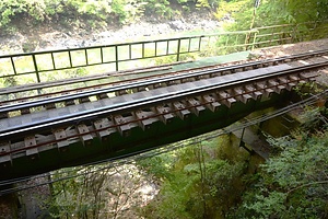 嵯峨野観光鉄道かがらす谷橋梁