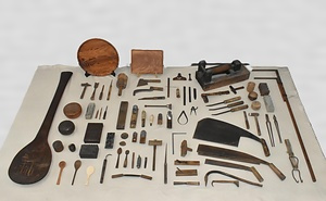 宮島細工の製作用具及び製品